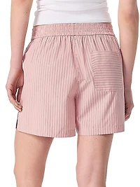 Emma Striped Cotton Poplin Shorts