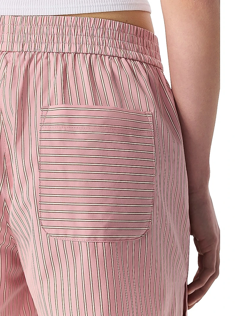 Emma Striped Cotton Poplin Shorts