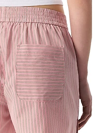 Emma Striped Cotton Poplin Shorts