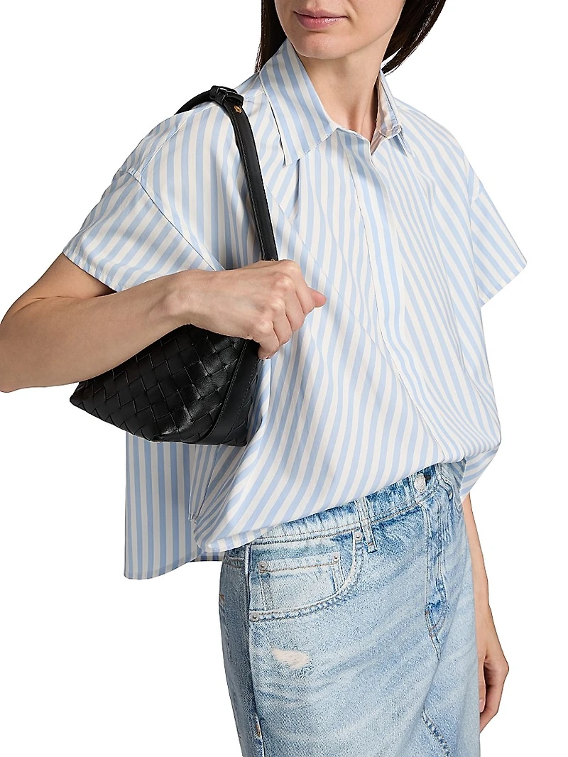 Martha Striped Cotton Poplin Boxy Shirt