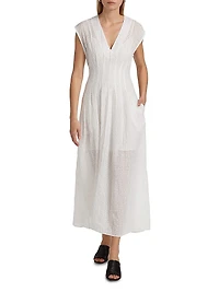 Ines Schiffli Eyelet Embroidered Dress