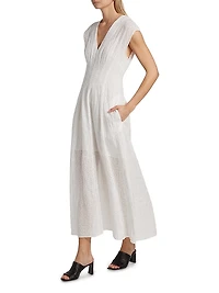 Ines Schiffli Eyelet Embroidered Dress