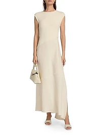 Lina Cotton-Blend Knit Maxi Dress