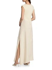 Lina Cotton-Blend Knit Maxi Dress