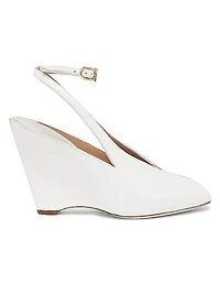 Arcadia 95MM Leather Peep-Toe Pumps