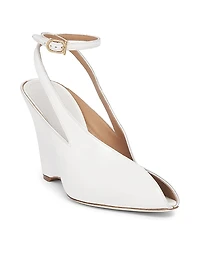Arcadia 95MM Leather Peep-Toe Pumps
