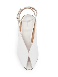 Arcadia 95MM Leather Peep-Toe Pumps