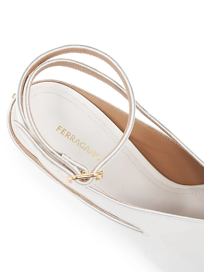 Arcadia 95MM Leather Peep-Toe Pumps