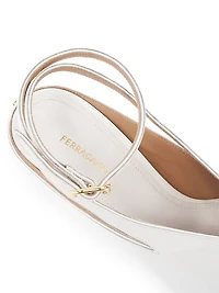 Arcadia 95MM Leather Peep-Toe Pumps