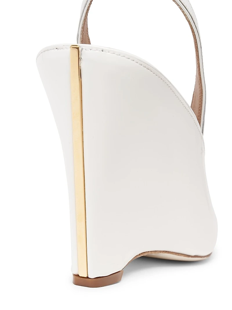 Arcadia 95MM Leather Peep-Toe Pumps