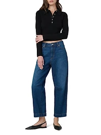 The Wilder High-Rise Relaxed Barrel Jeans