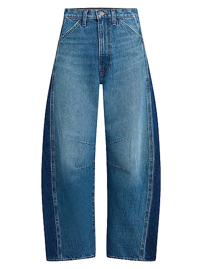 The Bowie Two-Tone High-Rise Jeans