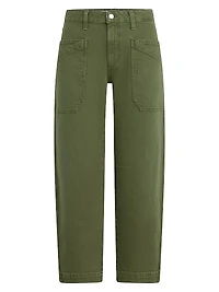 The Double-Pocket Mid-Rise Barrel Jeans
