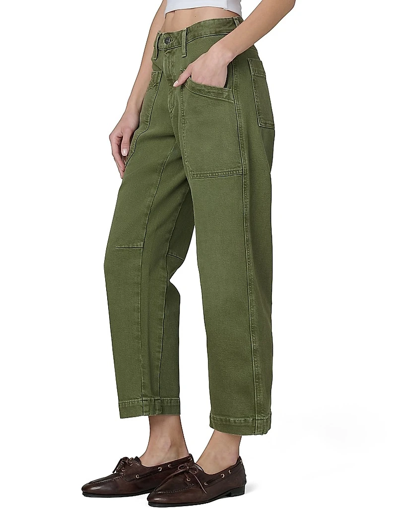 The Double-Pocket Mid-Rise Barrel Jeans