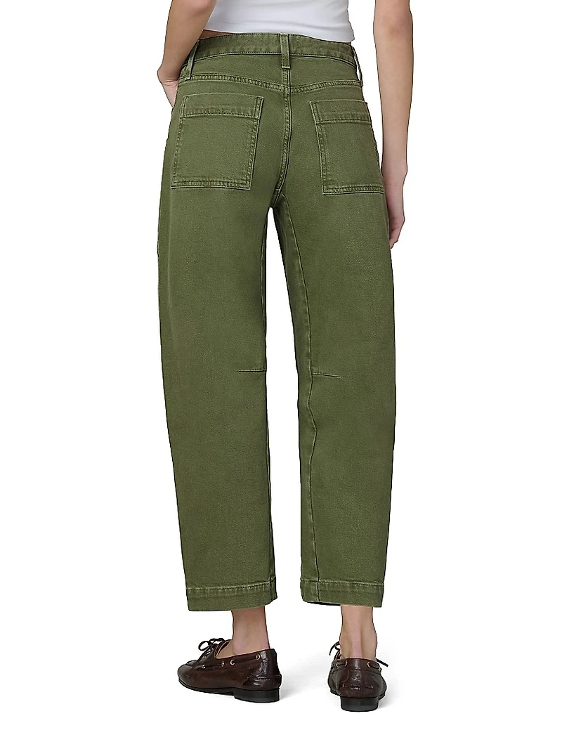 The Double-Pocket Mid-Rise Barrel Jeans