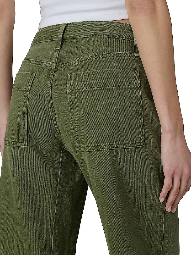 The Double-Pocket Mid-Rise Barrel Jeans