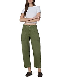 The Double-Pocket Mid-Rise Barrel Jeans