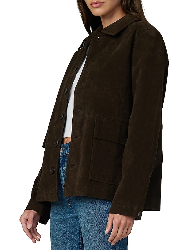 Faux-Suede Chore Coat