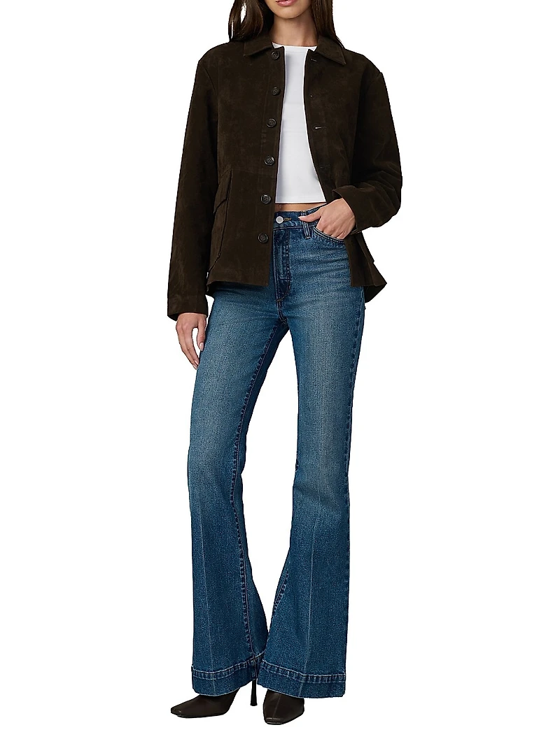 Faux-Suede Chore Coat
