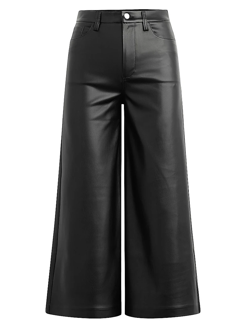 The Vegan Leather Culotte Pants