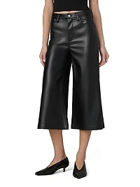 The Vegan Leather Culotte Pants
