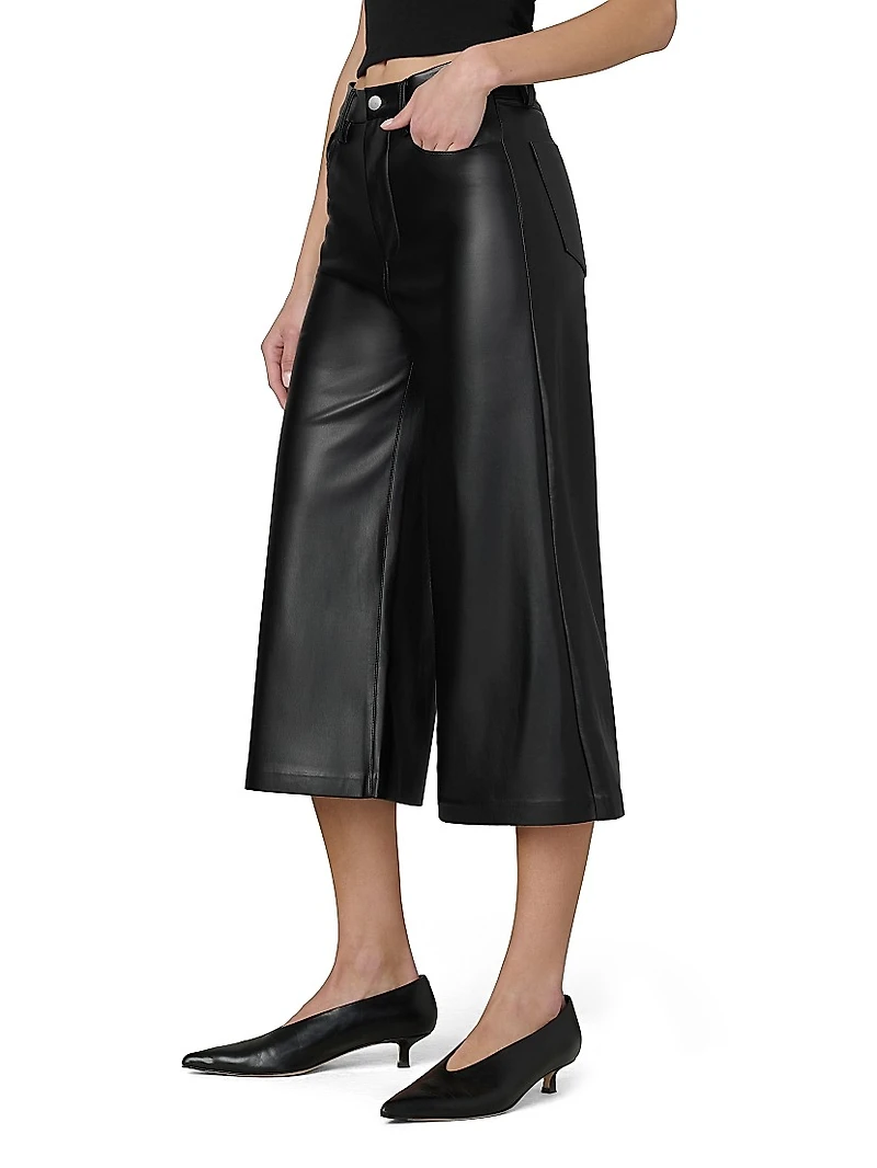 The Vegan Leather Culotte Pants