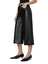 The Vegan Leather Culotte Pants