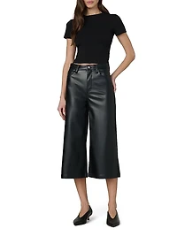 The Vegan Leather Culotte Pants
