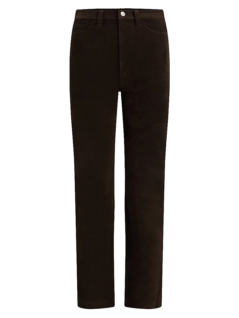 The Margot 32'' Vegan Suede Slim Pants