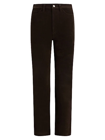 The Margot 32'' Vegan Suede Slim Pants
