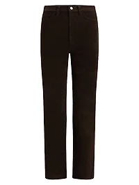 The Margot 32'' Vegan Suede Slim Pants
