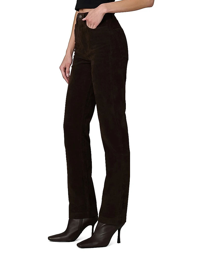 The Margot 32'' Vegan Suede Slim Pants
