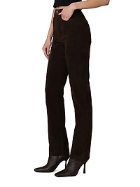 The Margot 32'' Vegan Suede Slim Pants