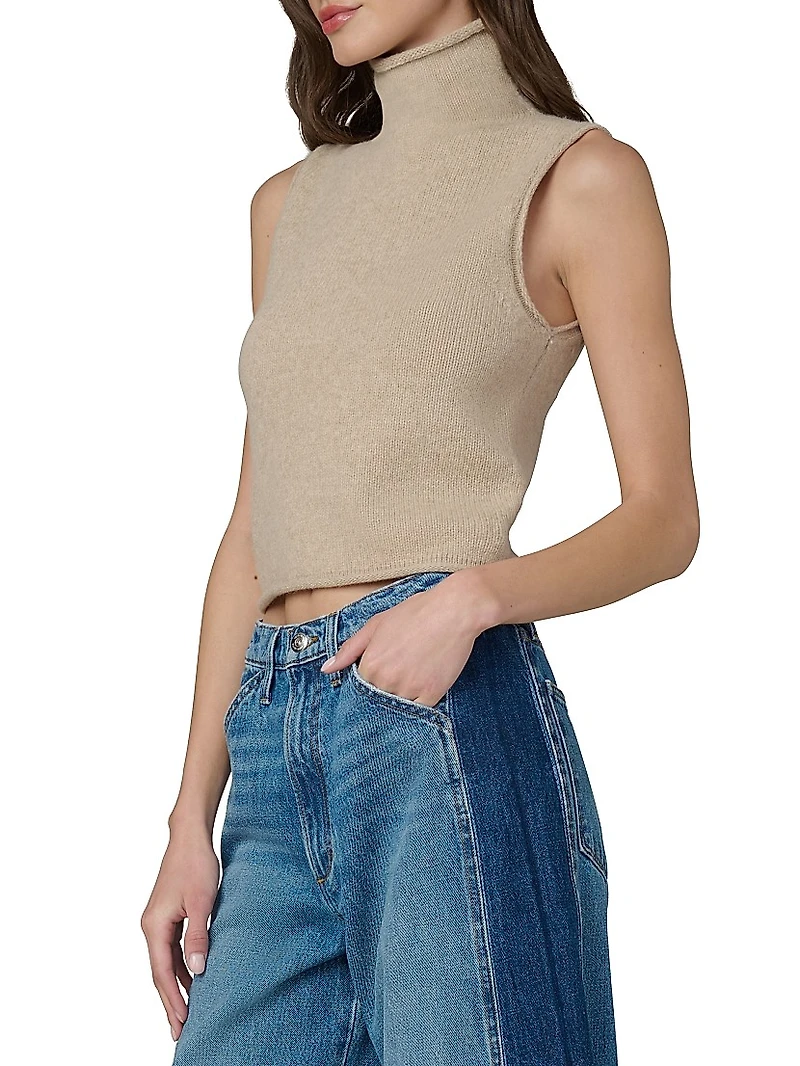 The Stevie Sleeveless Rolled Neck Sweater