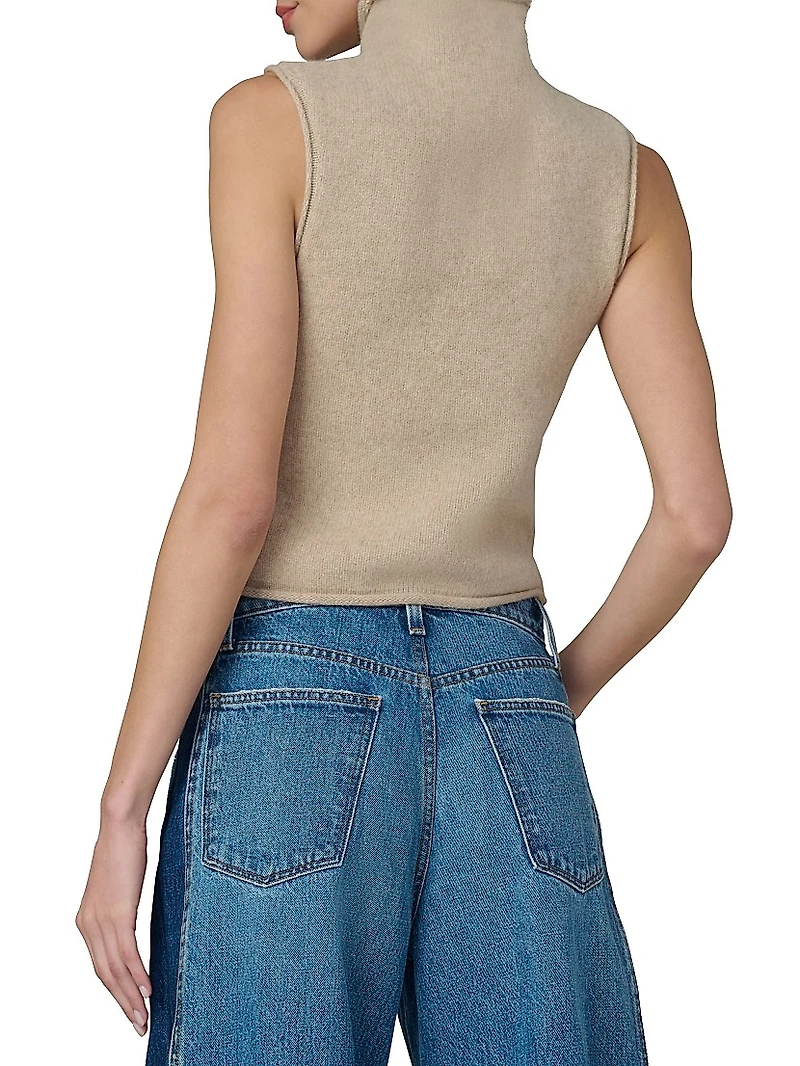 The Stevie Sleeveless Rolled Neck Sweater