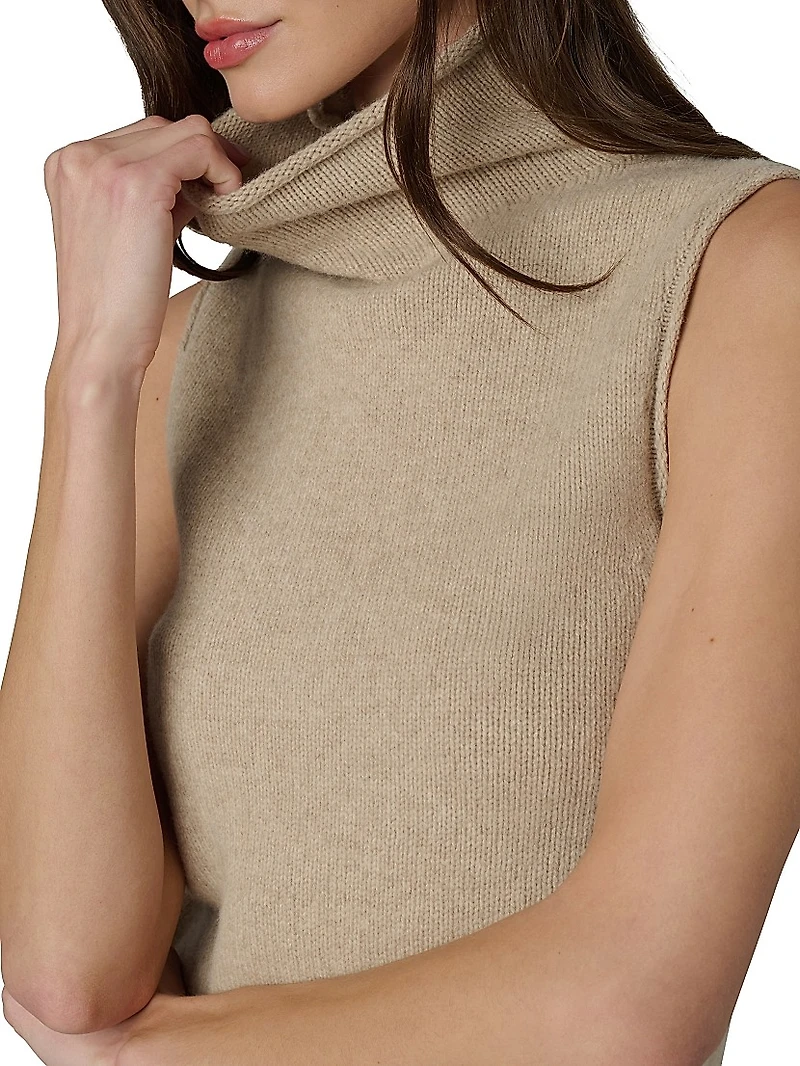 The Stevie Sleeveless Rolled Neck Sweater