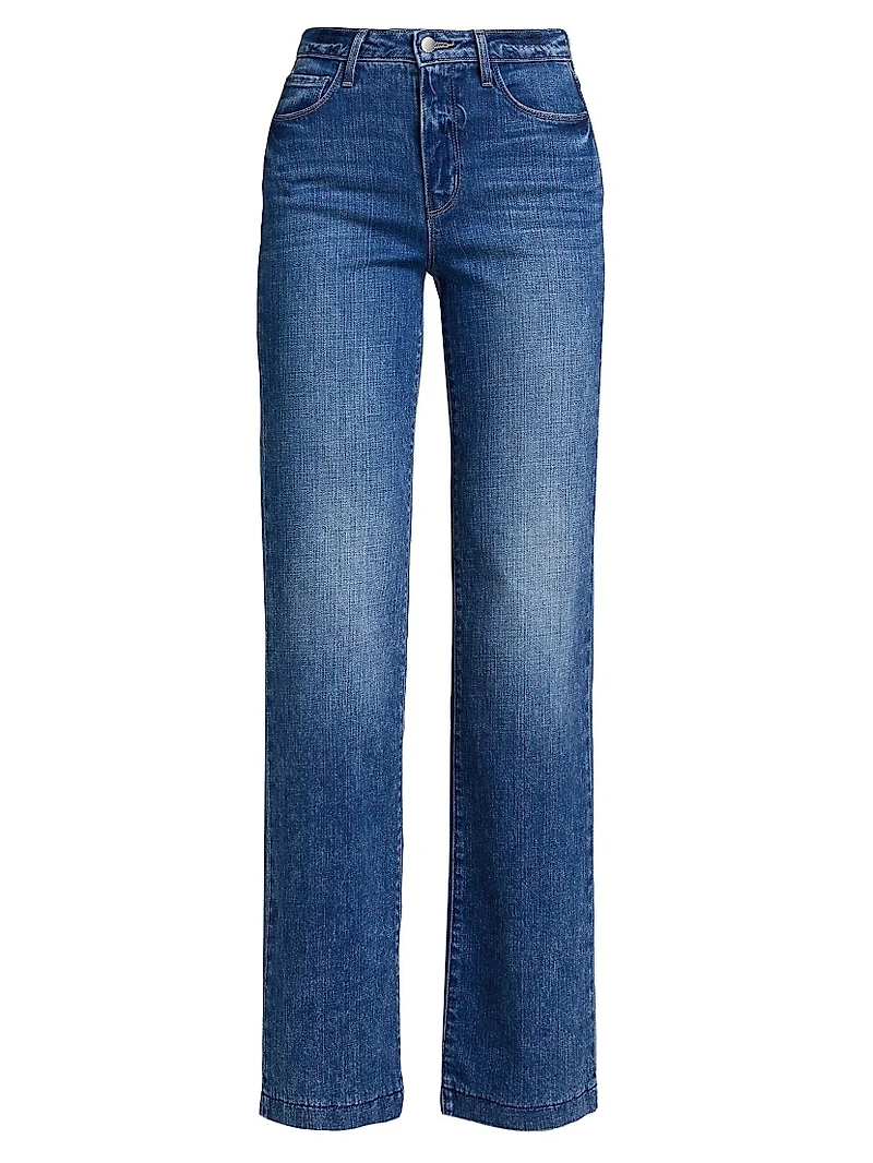 ONLY AT SAKS. Clayton High-Rise Wide-Leg Jeans