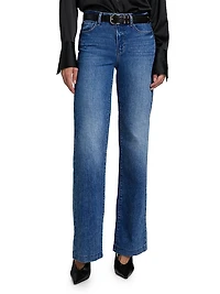 ONLY AT SAKS. Clayton High-Rise Wide-Leg Jeans