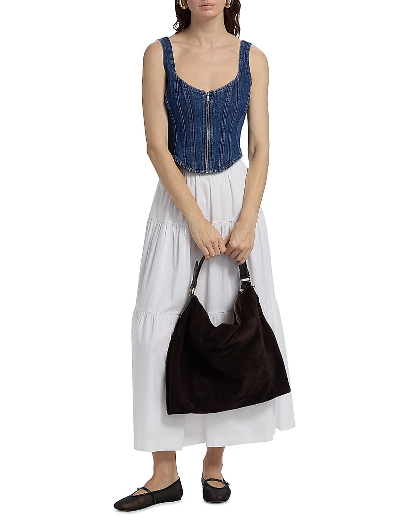 Elysia Denim Corset Tank