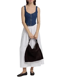 Elysia Denim Corset Tank