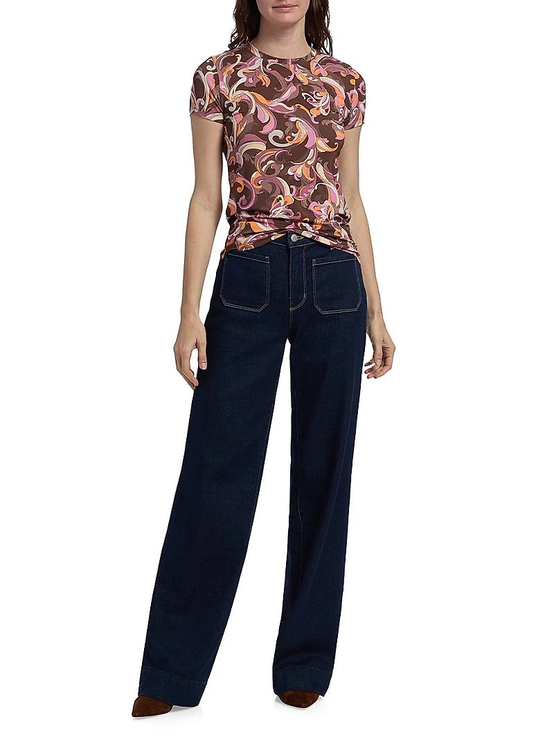 Ressi Abstract Paisley T-Shirt