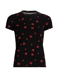 Ressi Rose-Print Crewneck Top