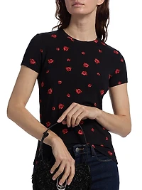 Ressi Rose-Print Crewneck Top