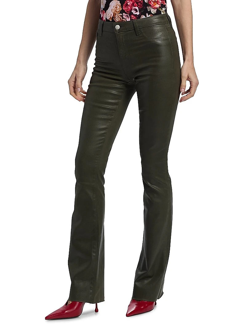 Ruth High-Rise Straight Raw-Hem Jeans