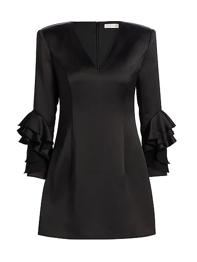 Klara Ruffle Cuff Minidress