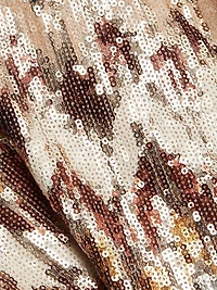 Caden Sequined Chevron Minidress