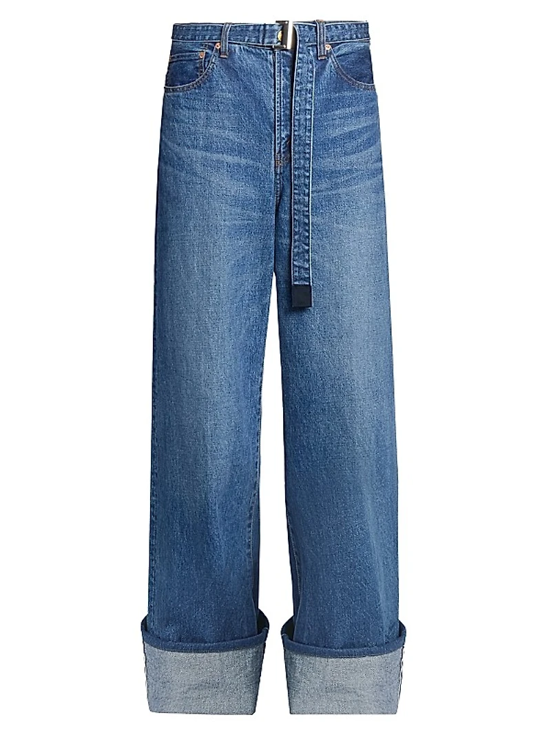 Levi's x Sacai Belted Wide-Leg Jeans