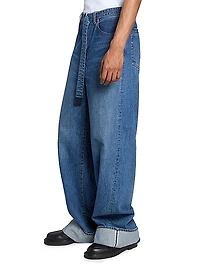 Levi's x Sacai Belted Wide-Leg Jeans
