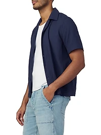 Seersucker Camp Short-Sleeve Shirt