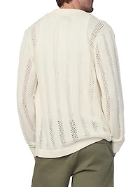 Crochet Spread Collar Cardigan